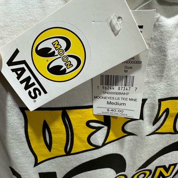 Vans mooneyes mens medium long sleeve shirt rare! NWT - Picture 3 of 3
